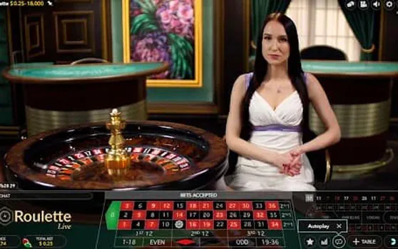 Live roulette wheel sample