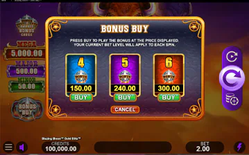 Bonus buy slot art